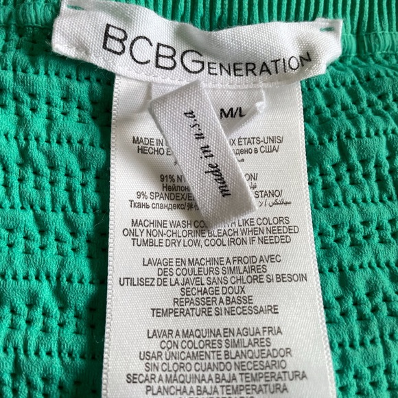 BCBGeneraltion green tube dress size m/l - Picture 3 of 5